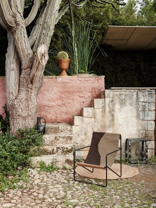 Ferm LIVING Eternal Pyöreä Juuttimatto, Pieni, Luonnonvärinen - Image 4