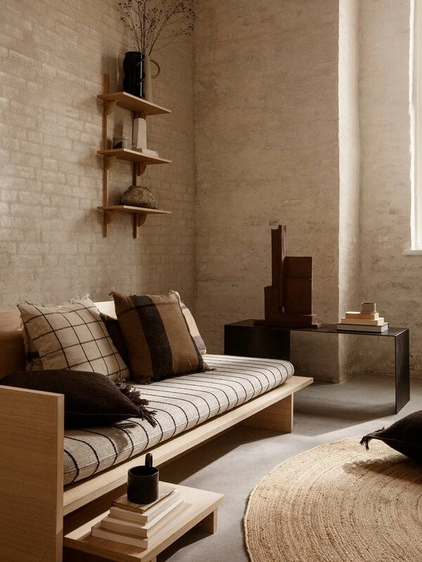 Ferm LIVING Eternal Pyöreä Juuttimatto, Iso, Luonnonvärinen - Image 3