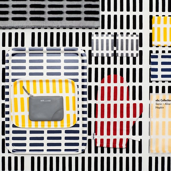 Artek Siena Canvas Puuvillakangas, 150 X 300 Cm, Valkoinen - Musta - Image 2