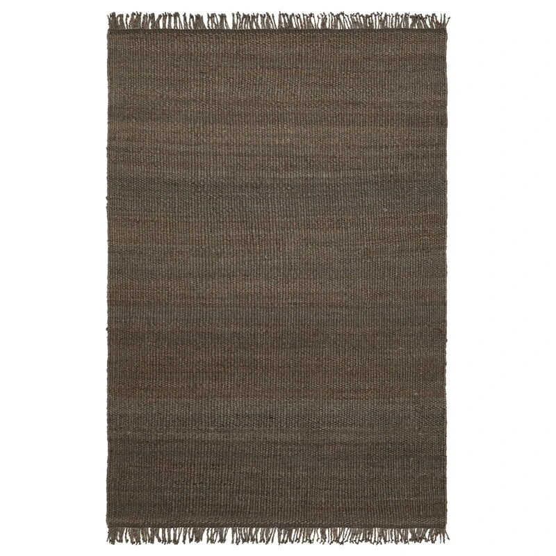 Roots Living Fringe Hemp Matto, Tummanruskea