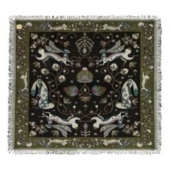 Klaus Haapaniemi & Co. Rabbit Torkkupeitto, 180 X 200 Cm, Metsänvihreä