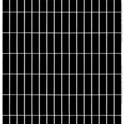 Marimekko Tiiliskivi Kangas, Musta - Valkoinen