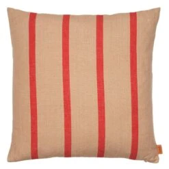 Ferm LIVING Grand Tyyny, 50 X 50 Cm, Beige - Punainen