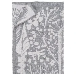 Lapuan Kankurit Villiyrtit Pöytäliina/peitto, 150 X 200 Cm, Musta - Pellava