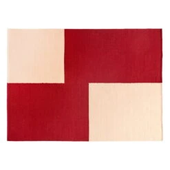 HAY Ethan Cook Flat Works Matto, 170 X 240 Cm, Red Offset