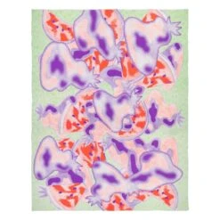 Finarte Tutti Frutti Viltti, 130 X 170 Cm, Vihreä