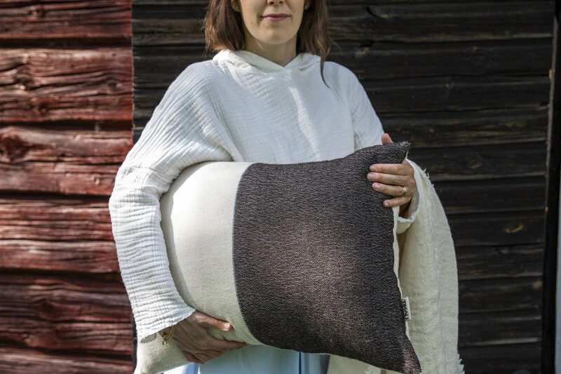 Tikau Block Tyyny, 45 X 60 Cm, Sininen - Musta - Image 5