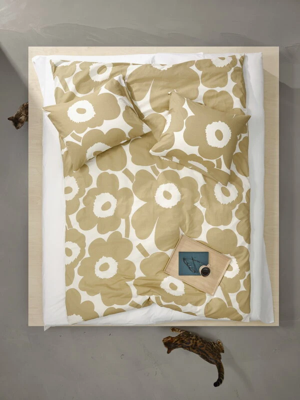 Marimekko Unikko Tyynyliina 50 X 60 Cm, Puuvilla - Beige - Image 2