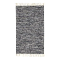 Ferm LIVING Melange Matto, 60 X 100 Cm, Tummansininen