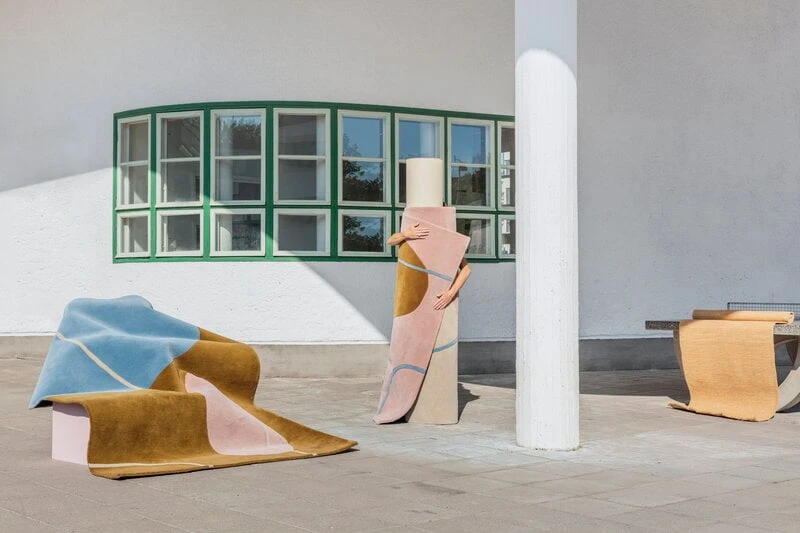 Finarte Ruukku Matto, Kulta - Sininen - Image 2