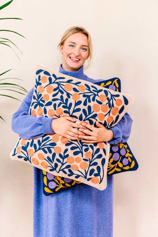 Finarte Terttu Tyynynpäällinen, Sininen - Image 3