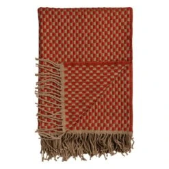 Røros Tweed Isak Viltti, 150 X 210 Cm, Red Sumac