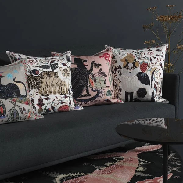 Klaus Haapaniemi & Co. Les Chats Putte Tyynynpäällinen, Pellava - Image 2