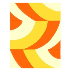 Marimekko Savanni Kangas, Keltainen - Punainen - Vaaleankeltainen