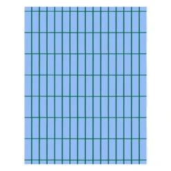 Marimekko Tiiliskivi Kangas, Vaaleansininen - Vihreä