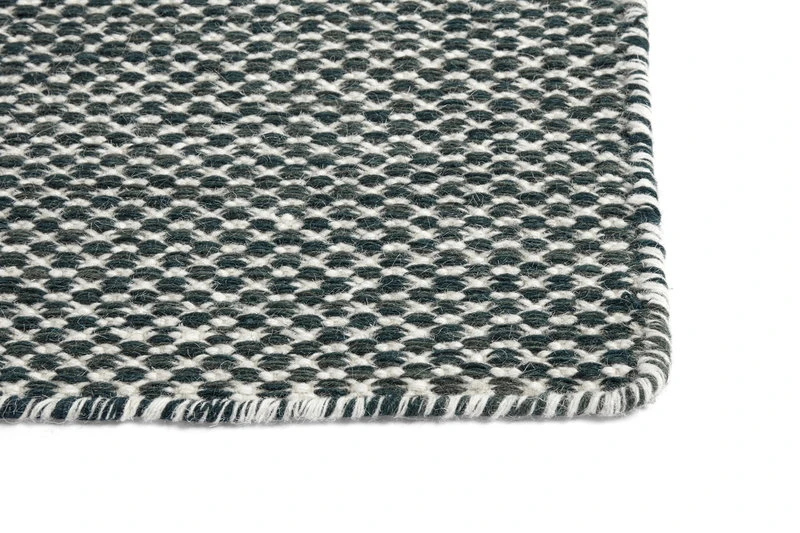 HAY Moiré Kelim Matto, 140 X 200 Cm, Tummanvihreä - Image 2