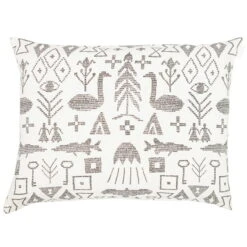 Saana Ja Olli Maailman Synty Tyynynpäällinen, 60 X 80 Cm, Valkoinen - Musta