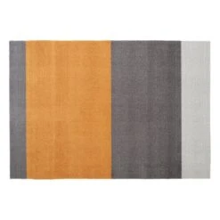 Tica Copenhagen Stripes Horizontal Matto, 60 X 90 Cm, Harmaa - Murrettu Keltaine