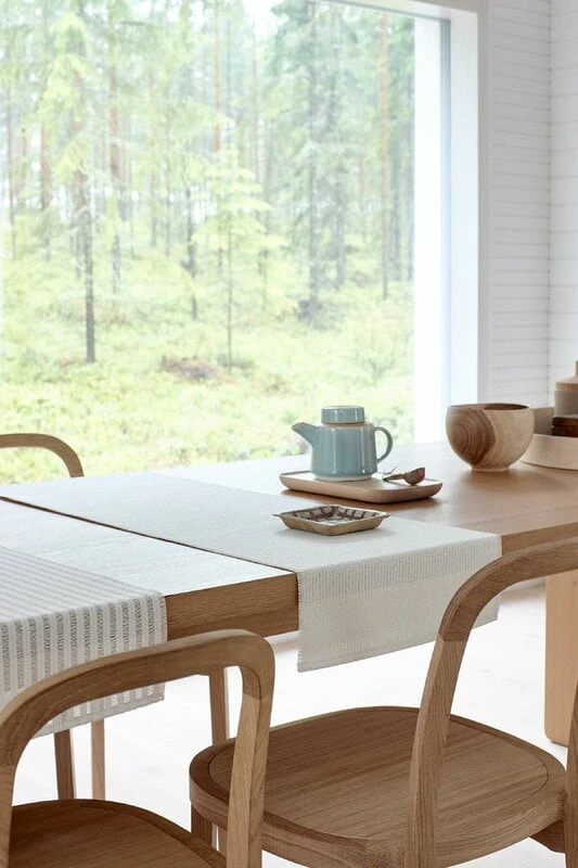 Woodnotes Morning Kaitaliina, 35 X 120 Cm, Valkoinen - Beige - Image 2