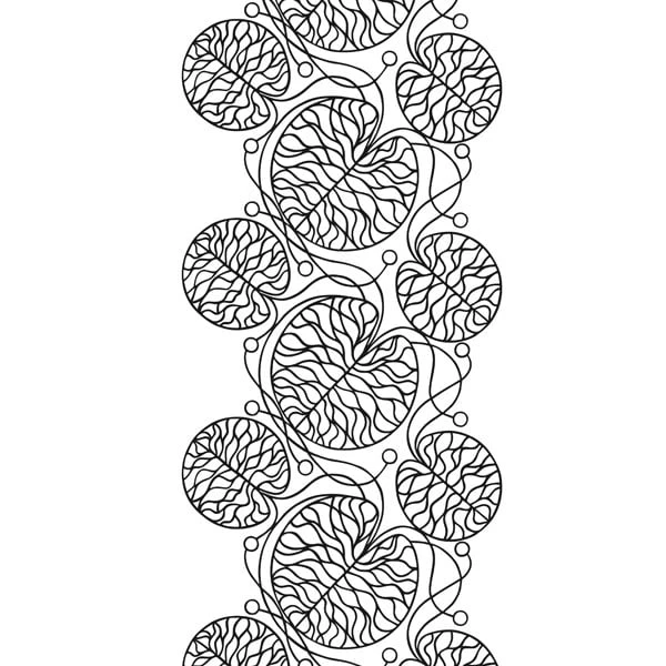 Marimekko Bottna Kangas, Valko - Musta