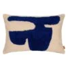 Ferm LIVING Lay Tyyny, 40 X 60 Cm, Sand - Bright Blue