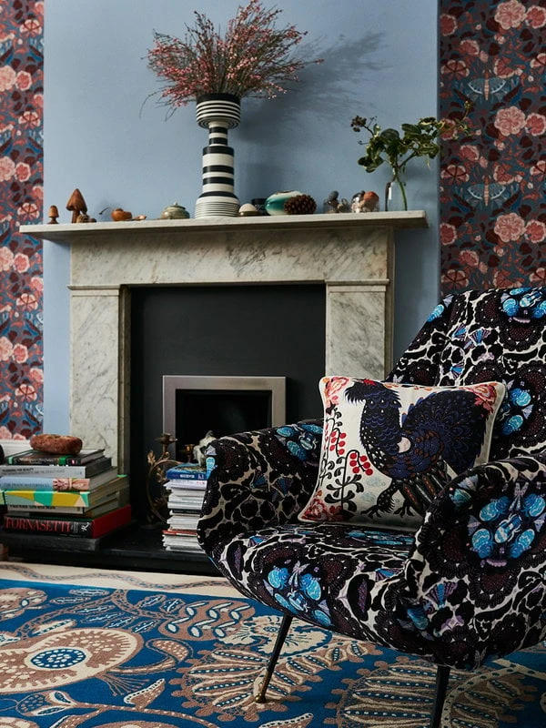 Klaus Haapaniemi & Co. Grouse In The Woods Tyynynpäällinen, Pellava-puuvilla, Valkoinen - Image 2