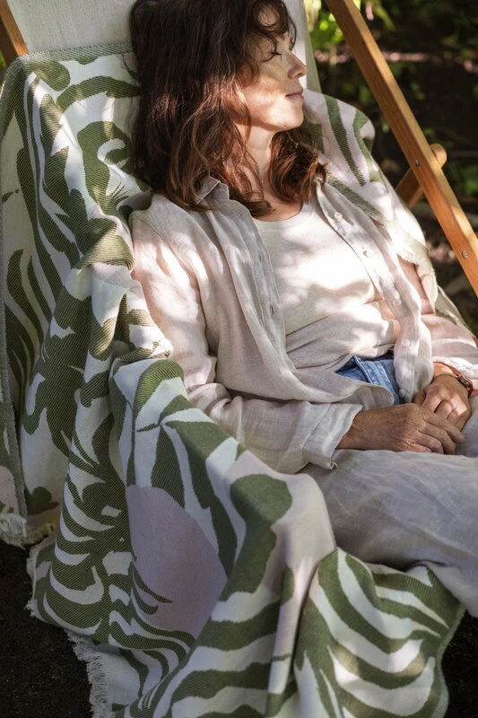 Lapuan Kankurit Kuutamo Huopa, Oliivi - Roosa - Image 4