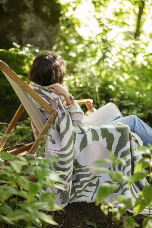 Lapuan Kankurit Kuutamo Huopa, Oliivi - Roosa - Image 2