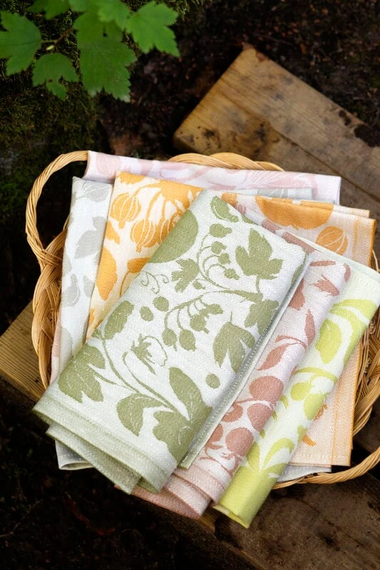 Lapuan Kankurit Puutarha Pyyhe/servetti, Valkoinen - Kaneli - Image 3