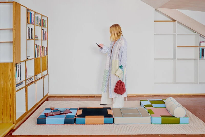 Juslin Maunula Putkityyny, 60 X 20 Cm, Beige - Sininen - Image 2