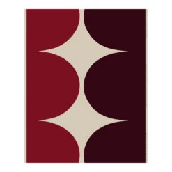 Marimekko Härkä Pellavakangas, Pellava - Tummanpunainen