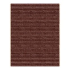 Marimekko Mini Räsymatto Paksu Puuvillakangas, Beige - Burgundi